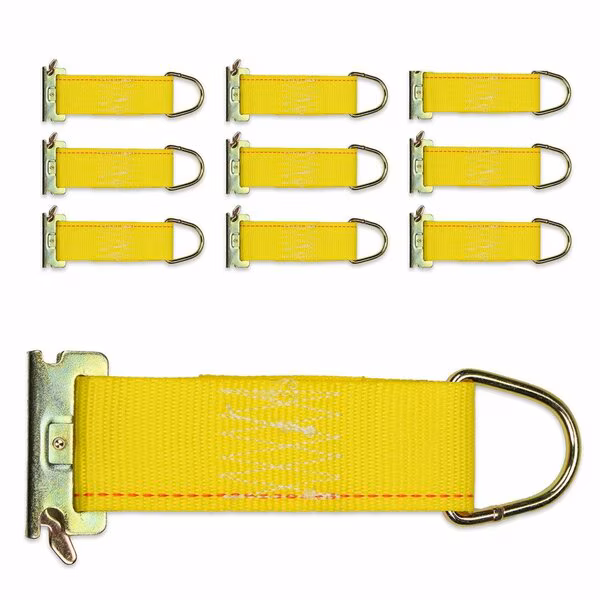 2in X 6in Rope Tie-Offs With E-Track Fittings, 10PK, Dc Cargo, Mfr#: 26RTOSEF-10